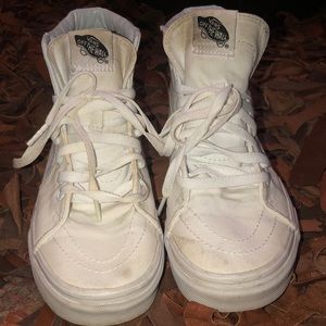White high top vans